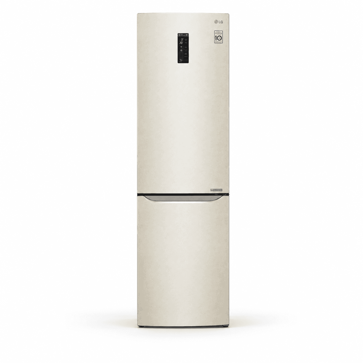 Холодильник LG GA-B509CESL, бежевый c экраном